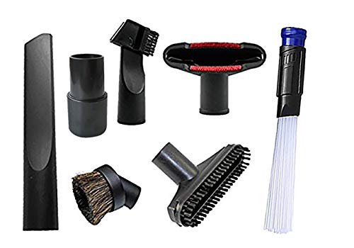 Vacuum Attachments 1 1/4 inch to 1 3/8 inch Small Shop Vac Accessories Horse Hair Brush and Dusty Brush for Home