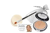 Alexis Vogel Delete Delete Kit, Under Eye Concealer Duo Compact with Angel Puff and Concealer Brush - Medium