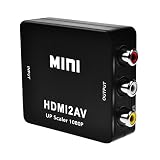HDMI to RCA Converter, PeoTRIOL 1080P HDMI to AV 3RCA Composite CVBS Video Audio HDMI2RCA Adapter Box Support PAL/NTSC for PC Laptop Xbox Blue-Ray PS4/PS3 HD TV VHS VCR Comb Camera DVD Color Box