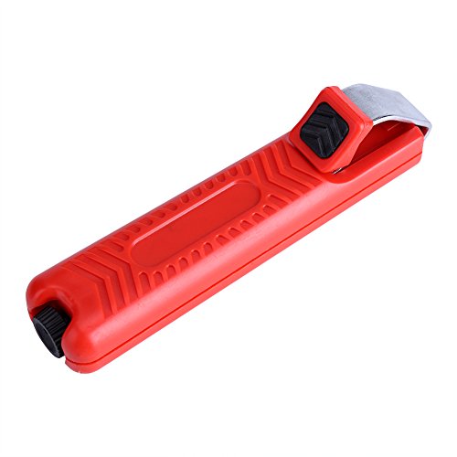 Delaman Wire Stripper 8-28mm Mini Knife Stripping Cutter Plier Crimping Tool for PVC Rubber Cable Precise Jacket Removal - Thumbnail 7