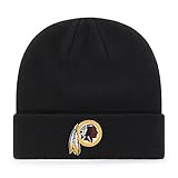 OTS NFL Raised Cuff KnitNFL Washington Redskins Raised Cuff Knit Cap, Black, One Size