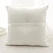 Amajoy 19x19 cm Satin and Lace Wedding Ring Pillow Cushion Embellished with Bow , 7.5 Inch Ring Bearer for Beach Wedding, Wedding ceremony