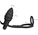Anal Plug, Sexbaby 10 Speed Prostate Massager, Vibrating Waterproof Sex Toys for Man with 2 Erection Enhancing Cock Ring