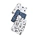 Little Unicorn Cotton Muslin Swaddle Blankets (set Of 3) - Ground Control, Blue, Brown, Black