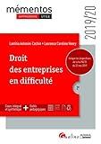Droit des entreprises en difficulté : Intègre les dispositions de la loi Pacte du 22 mai 2019 by