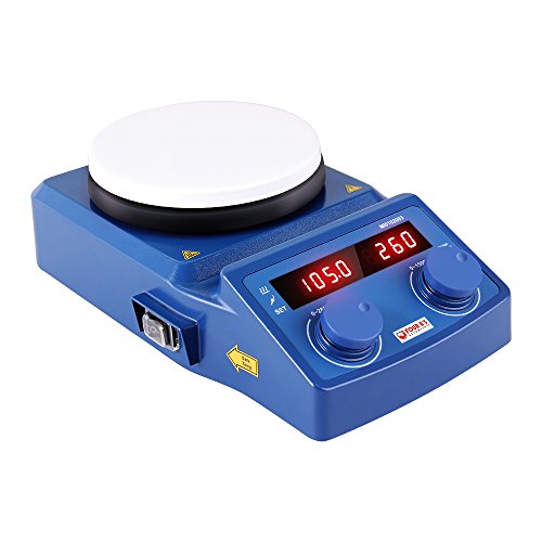 5 Inch LED Digital Magnetic Hotplate Stirrer - Four E's with Ceramic Coated Hotplate, 100-1500RPM, 5L, 600W - Benchtop Appliance for Scientific Research Clinics Classrooms Laboratory - US Plug - Thumbnail 5