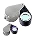 Ade Advanced Optics Premium Lighted 10x21 Triplet Lens Color Jeweler's Loupe with Leather Case