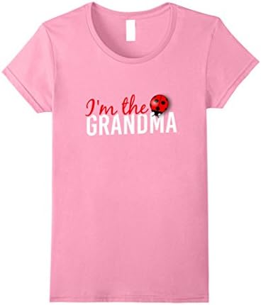 Womens I'm the Grandma Ladybug Shirt XL Pink
