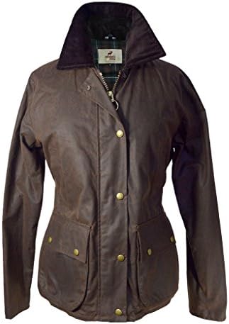 Regents View Ladies Premium Wax Jacket With Detachable Hood. 100% Wax Cotton. Made In The UK