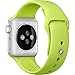 FanTEK Apple Watch Band Soft Silicone Sport Style Replacement iWatch Strap for Wrist Watch Models - 38mm - Medium/Large - Green