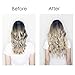 EMERLY Secret Halo Hair Extensions 20inch One Piece Highlight Invisible Crown Headband Hairpieces Hidden Elastic Miracle Fish Wire Synthetic Wavy Ombre Hair Extensions