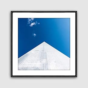 Framed Canvas Wall Art Geometric Building Canvas Prints Home Artwork Decoration for Living Room,Bedroom - 16x16 inches
