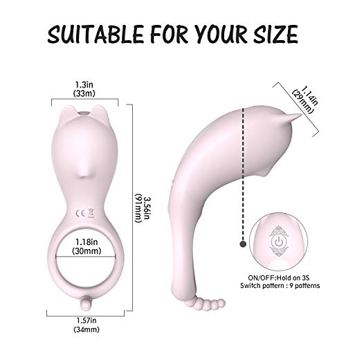 Rabbit Vibrating Cock Ring (Pink)