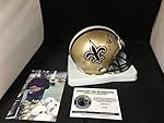 Drew Brees Signed Autographed New Orleans Saints Mini Helmet With Custom NFL Decals On Helmet COA & Hologram