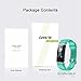 Letsfit Fitness Tracker Color Screen, IP68 Waterproof Heart Rate Monitor Activity Tracker, Pedometer Watch Sleep Monitor Step Counter for Kids Women Men, Smart Phones