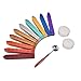 Outus Antique Sealing Wax Sticks Set Without Wicks Retro Spoon and Candles for Retro Vintage Wax Seal Stamp, 13 Pieces
