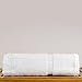 Bare Cotton Luxury Hotel & Spa Towel 100% Genuine Turkish Bath Towels Dobby Border, White, Set of 4