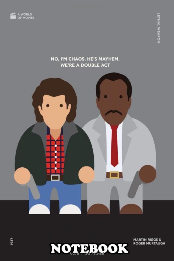 Notebook: Riggs Murtaugh , Journal for Writing, College Ruled Size 6" x 9", 110 Pages