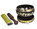 Dharma Store - Tibetan Meditation Singing Bowl for Relaxation and Healing - With Traditional Design Tibetan Buddhist Prayer Flags - Handmade in Nepal