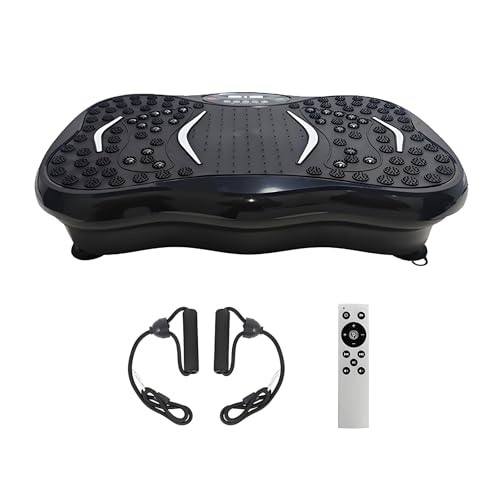ALISMAEEL Vibration Plate Fitness Platform Exercise Machine Vibrating Lymphatic Drainage Shaking Full Body Shaker Workout Vibrate Stand Shake Board Sport Gym for Weight Loss Fat Burner for Women Men