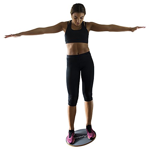 PhysioRoom-Wooden-Wobble-Board-40cm-Balance-Board-Stability-Trainer-for-Ankle-Knee-Injury-Rehabilitation-Recovery-Exercises-Improves-Balance-Joint-Movement-Core-Strength-Non-Slip-Surface