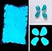 ASIBT 500 Pcs Glow in The Dark Stones,Garden Pebbles Rocks for Outdoor, Walkway, Window, Yard Grass, and Fish Tank Decoration（Blue）