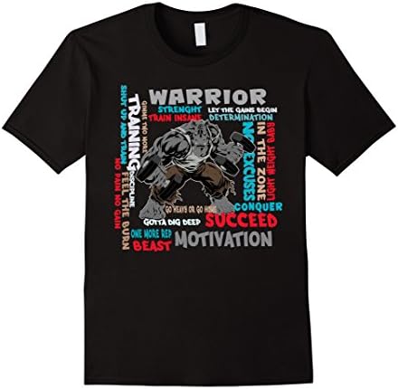 Men's Workout Motivation Gym Fitness T-Shirt Large Black