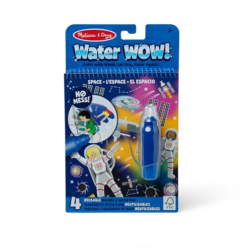Melissa & Doug On The Go Water Wow! Reusable Mess-Free Water-Reveal Activity Pa…