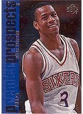 Allen Iverson 1996/1997 Upper Deck SP Near Mint to Mint Rookie Card #141 Shipped in Protective Screw Down Holder!