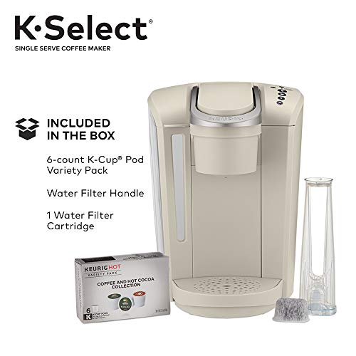 Keurig KSelect SingleServe KCup Pod Coffee Maker, Sandstone