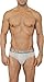 Calvin Klein Men's Underwear Id Cotton Hip Brief, Grey Heather, Medium
