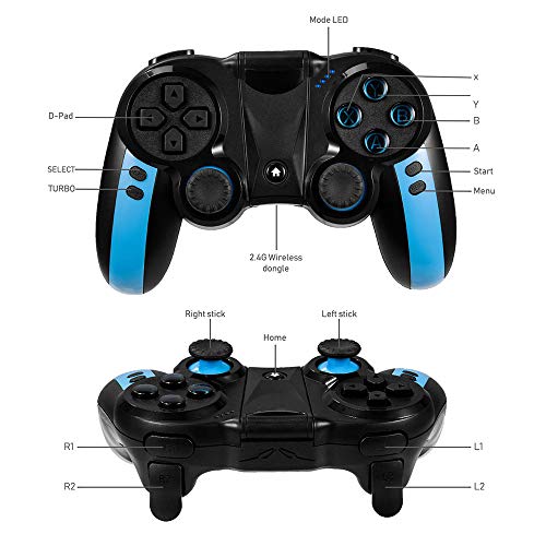 2.4G Wireless Mobile Game Controller for Android/iOS Phone/Tablet PC/TV Box Direct-Play Bluetooth Gaming Gamepad Joystick for Galaxy