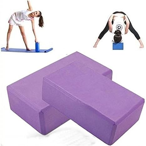Amazon.com: Purple Yoga Bloque Ladrillo Espuma Casa ...