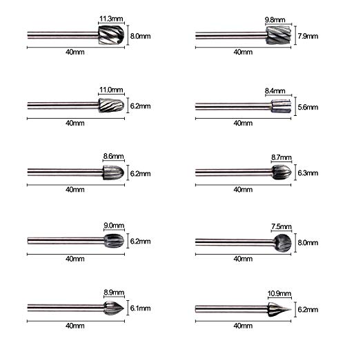 GOXAWEE-20-Piezas-Fresas-HSS-Encaminamiento-Router-Bits-Madera-Fresado-Fresas-3-mm-Broca-para-DremelAccesorios-para-Herramientas-RotatoriasBricolaje-Carpintera-Herramientas-de-Grabado