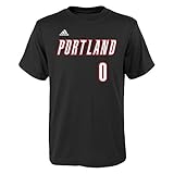 Damian Lillard Portland Trail Blazers Youth Adidas NBA Player Black T-Shirt