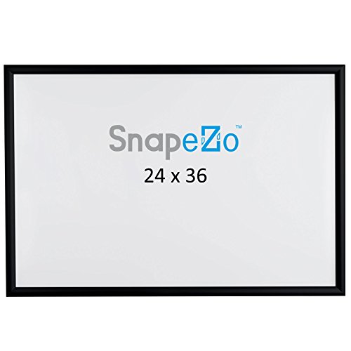 image for Movie Poster Frame 24x36 Inches, Black SnapeZo 1.2