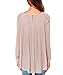 Chenghe Women Casual Chiffon Shirt Loose Long Sleeve Pleated Top Blouse