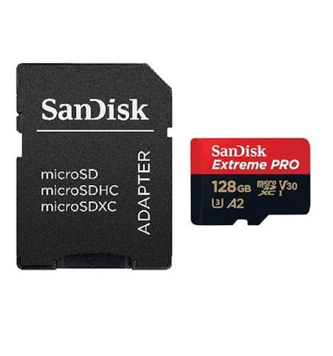 128GB Sandisk Micro SDXC Extreme Pro 4K UHS-I Card Works with