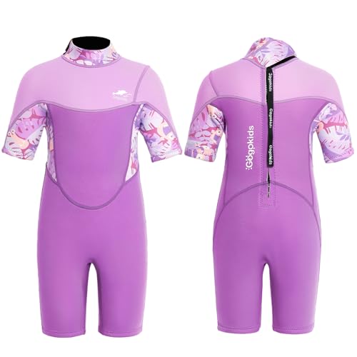 Gogokids Kinder Neoprenanzug Shorty 2,5mm Wetsuit für Jungen & Mädchen