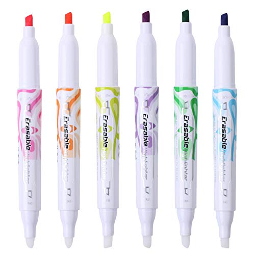 Mr. Pen Erasable Highlighters, 6 Pack, Highlighter Pens, Highlighters