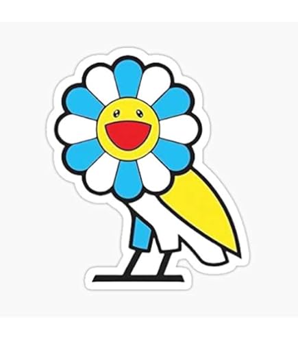 Amazon.com - Takashi Murakami Happy Flower 5 Pack Sticker