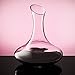 Culinaire Crystal Glass Wine Decanter - 60 Ounce Large Aerator or Carafe for White and Red Wine - 1800 ml Capacity - Gifts for Wine Lovers and Accessories