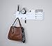 Ballucci Key Holder for Wall Decorative, Mail Organizer Wall Mount Sorter Rack with 3 Key Hooks for Wall, Entryway Shelf Mail Holder Key Rack, Home Decor for Entrance Kitchen, White