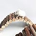 Hamiledyi Hamster Bridge Rat Ladder Wooden Bridge Toy for Small Animals Cage Wood Ladder Natural Hideout for Guinea Pig Chinchilla Ferret Reptile (Pack of 2) (2 Ladder)