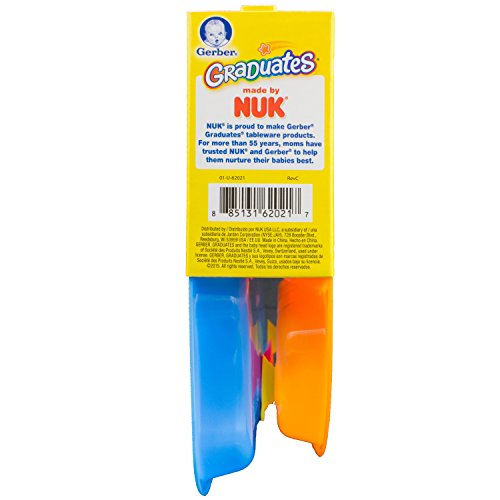 NUK Gerber Graduates Tri-Suction Plates, 2-Pack