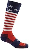 Darn Tough Merino Wool Ski Captain Stripe Over-The-Calf Ultralight Sock - Junior's
