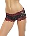 Sofishie Stylish Heart Shape Boy Short - BlackRed - XL