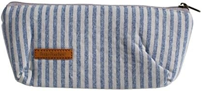 Pen &amp; Pencil Case, Stylish Stationery Pouch &amp; Cosmetic Bag, Large Capacity, Quality Material, Stylish Design, Carry Pens, Pencils, Cellphone, Keys, Coins &amp; More (even stripes)