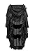 Charmian Women's Steampunk Gothic High Low Cyberpunk Skirt