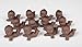 Pack of 24 Kewpie Babies - Brown Babies For Baby Shower Favors, Cake Decorations, Gender Reveals, and Baby Gift Decorations (Size: 1-1/2